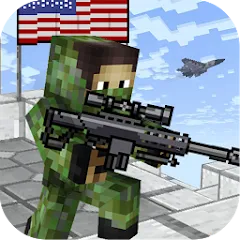 Взломанная American Block Sniper Survival (Американский блок снайпер выживание)  [МОД Menu] - полная версия apk на Андроид