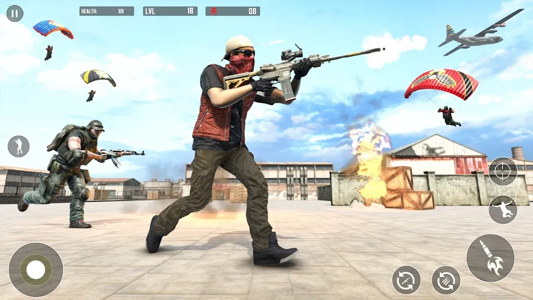 Battlegrounds Fire Squad War  [МОД Unlimited Money] Screenshot 3