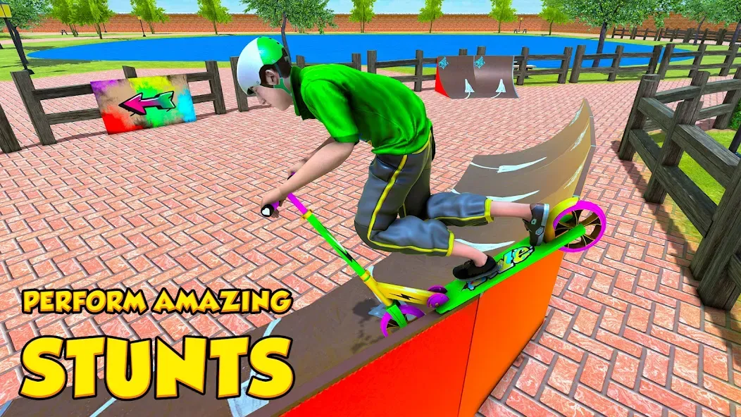 BMX Air Skate Scooter Tricks  [МОД Много денег] Screenshot 3