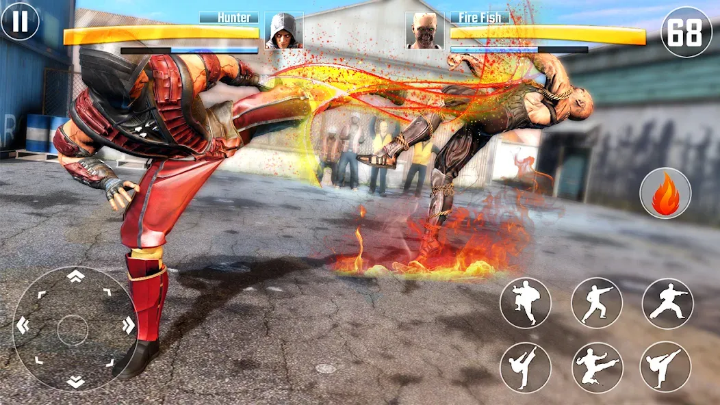 Kung Fu Fighting Karate Games (Кунгфу файтинг карате игры)  [МОД Mega Pack] Screenshot 1