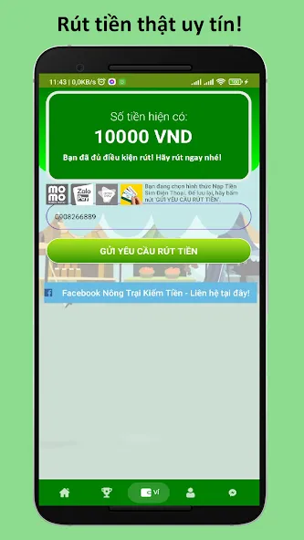 Nông Trại Kiếm Tiền Uy TínNhất  [МОД Unlocked] Screenshot 4