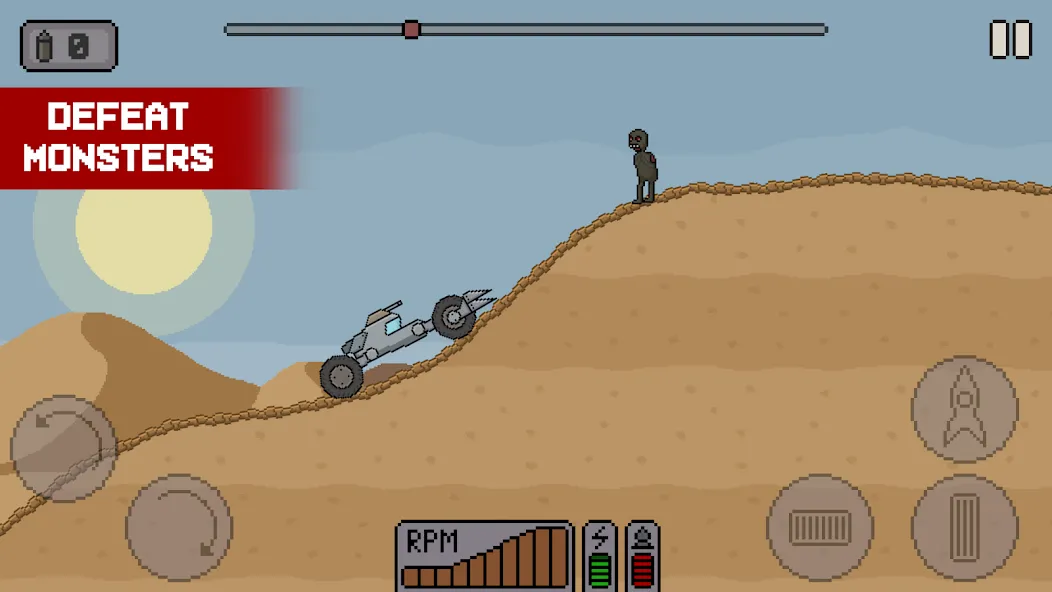 Death Rover: Space Zombie Race (Дэт Ровер)  [МОД Бесконечные монеты] Screenshot 2