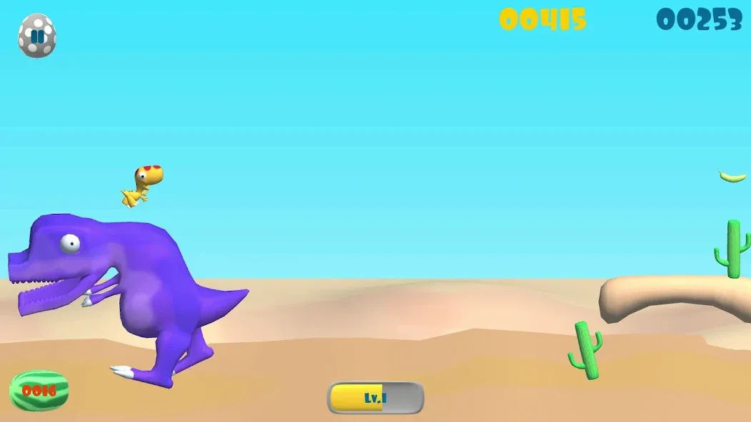 Dinosaur Run (Динозавр Ран)  [МОД Много денег] Screenshot 1