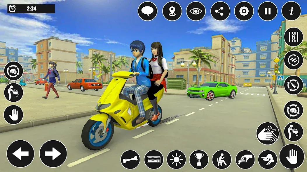 High School Boy Virtual Life  [МОД Много денег] Screenshot 2