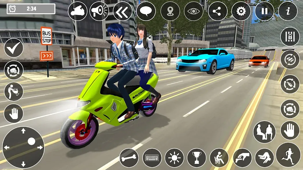 High School Boy Virtual Life  [МОД Много денег] Screenshot 5