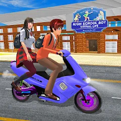 Скачать взлом High School Boy Virtual Life  [МОД Много денег] - полная версия apk на Андроид