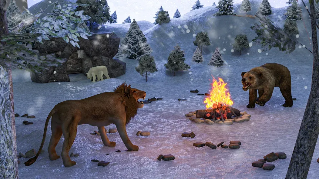 Polar Bear Family Survival  [МОД Бесконечные монеты] Screenshot 3