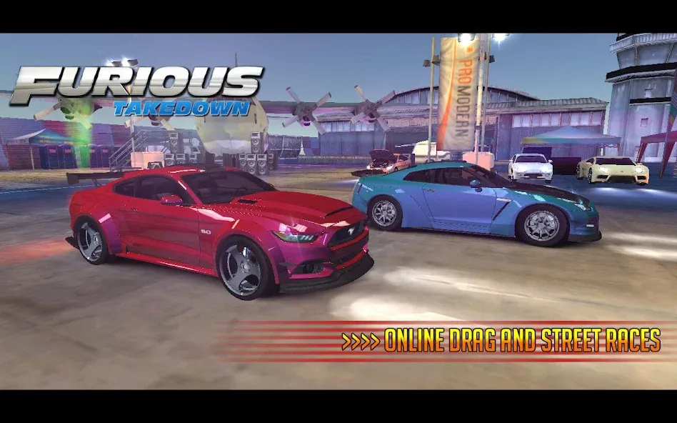 Furious: Takedown Racing (Фьюриъс)  [МОД Бесконечные деньги] Screenshot 2