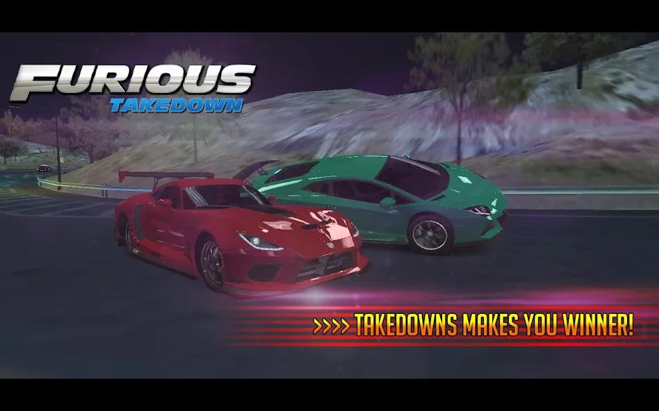 Furious: Takedown Racing (Фьюриъс)  [МОД Бесконечные деньги] Screenshot 4