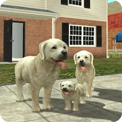 Взломанная Dog Sim Online: Raise a Family  [МОД Mega Pack] - полная версия apk на Андроид