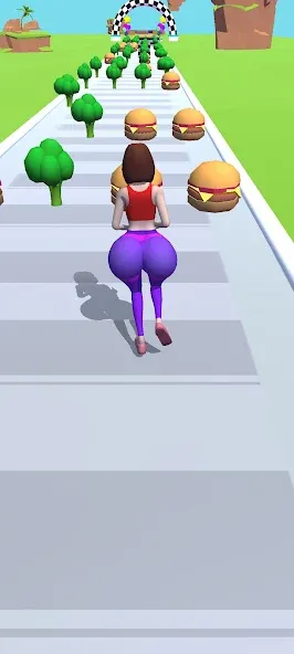 Twerk Race 3D: Belly Body Run (Тверк Рейс 3D)  [МОД Бесконечные монеты] Screenshot 2