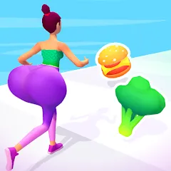 Скачать взломанную Twerk Race 3D: Belly Body Run (Тверк Рейс 3D)  [МОД Бесконечные монеты] - полная версия apk на Андроид