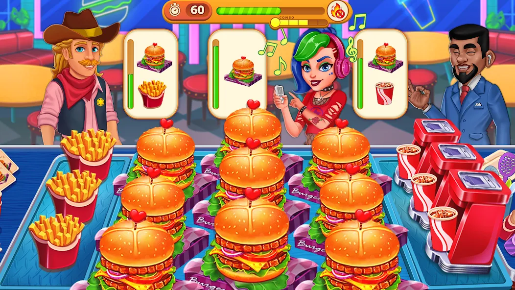 Cooking Max: Restaurant Games (Кукинг Макс)  [МОД Меню] Screenshot 4