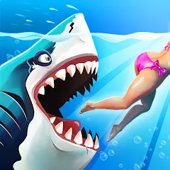 Скачать взлом Hungry Shark World (Хангри Шарк Ворлд)  [МОД Все открыто] - полная версия apk на Андроид