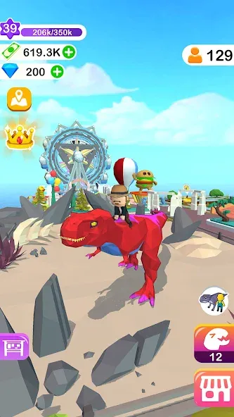 Dino Tycoon - 3D Building Game  [МОД Бесконечные деньги] Screenshot 4