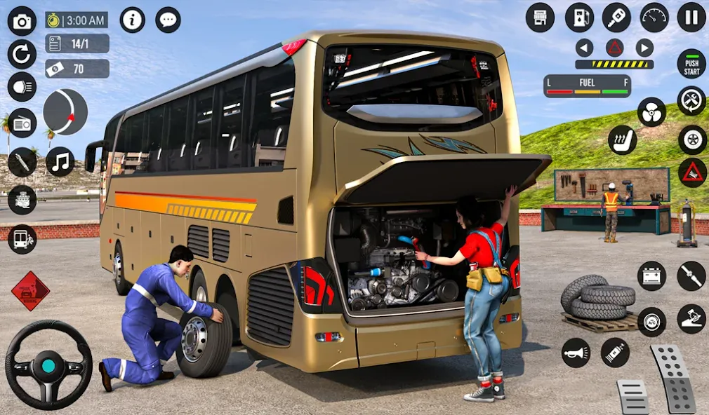 Bus Simulator 3D: Bus Games (Бус Симулятор 3Д)  [МОД Меню] Screenshot 1