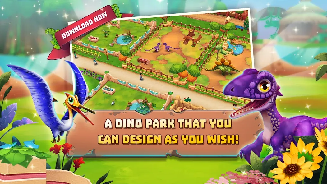 Dinosaur Park – Primeval Zoo (Динозавровый парк)  [МОД Unlimited Money] Screenshot 1