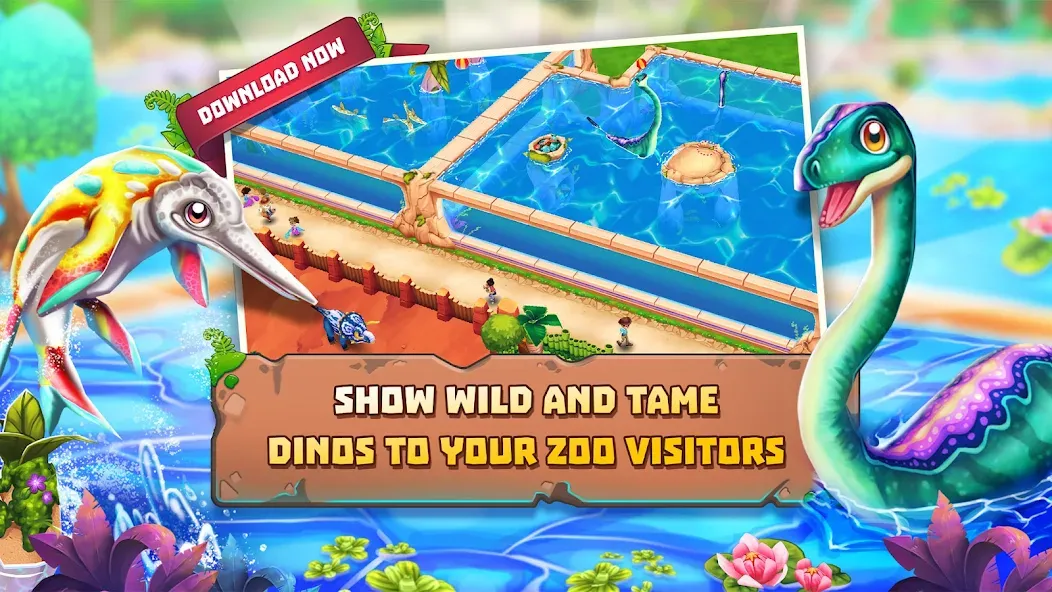 Dinosaur Park – Primeval Zoo (Динозавровый парк)  [МОД Unlimited Money] Screenshot 2