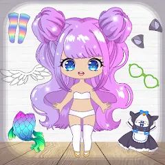 Скачать взломанную Chibi Dress Up Games for Girls  [МОД Меню] - полная версия apk на Андроид