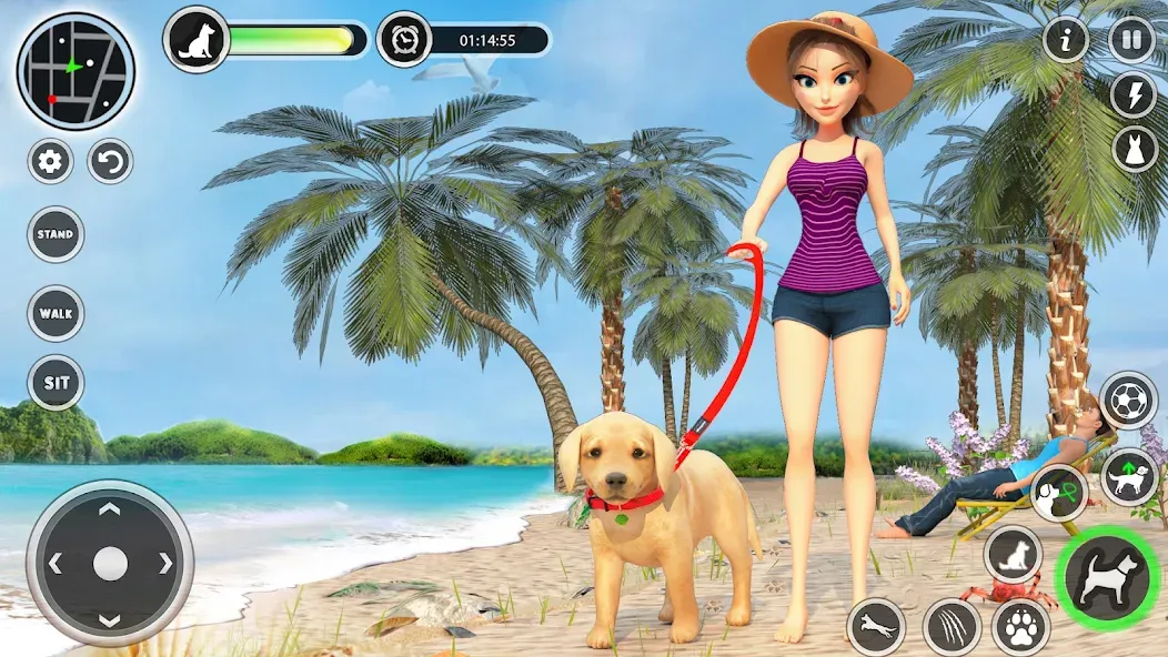 Dog Simulator Pet Dog Games 3D  [МОД Unlimited Money] Screenshot 1