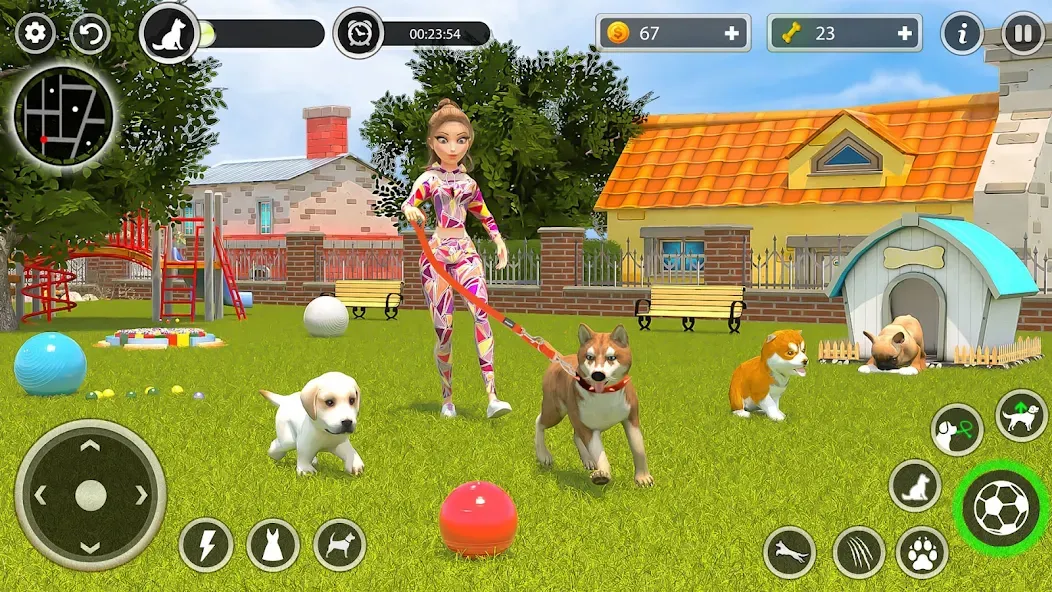 Dog Simulator Pet Dog Games 3D  [МОД Unlimited Money] Screenshot 5