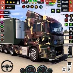 Взломанная Army Truck Transport Game 2023  [МОД Бесконечные деньги] - стабильная версия apk на Андроид