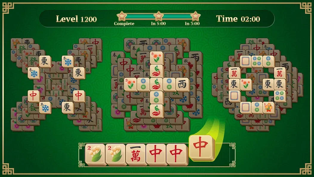 Mahjong Solitaire: 3 Tiles (Маджонг Классик)  [МОД Unlocked] Screenshot 1