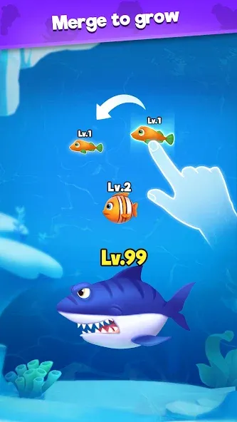 Fish Go.io - Be the fish king  [МОД Много монет] Screenshot 3