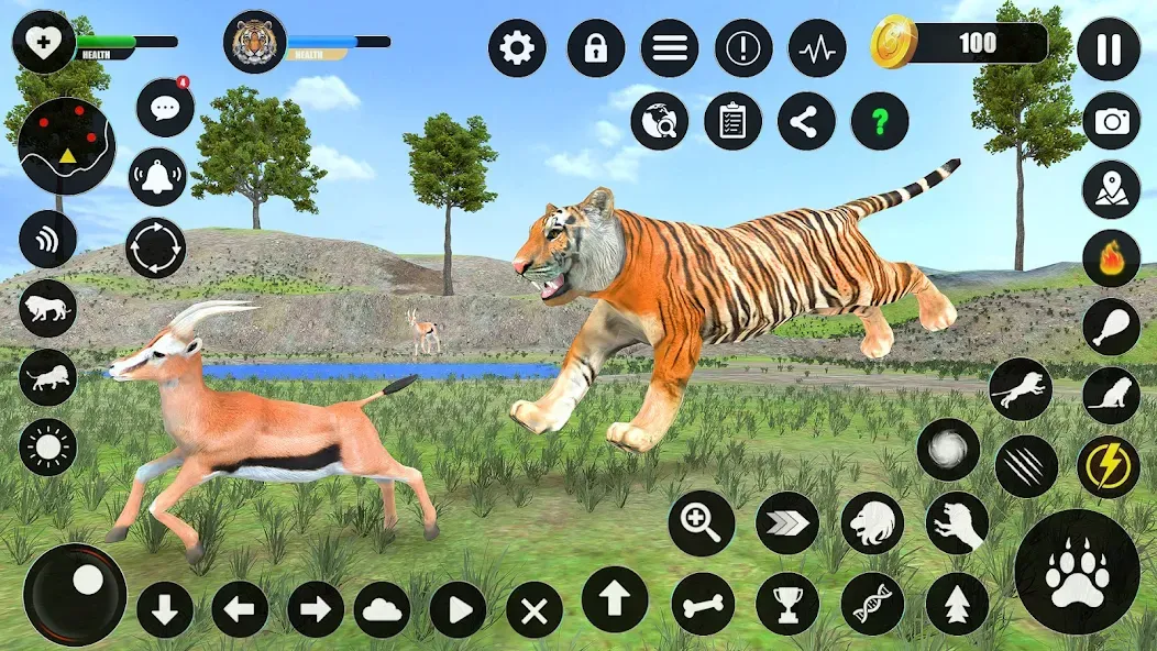 Tiger Simulator Animal Games (Тигровый симулятор  игры с животными)  [МОД Mega Pack] Screenshot 3