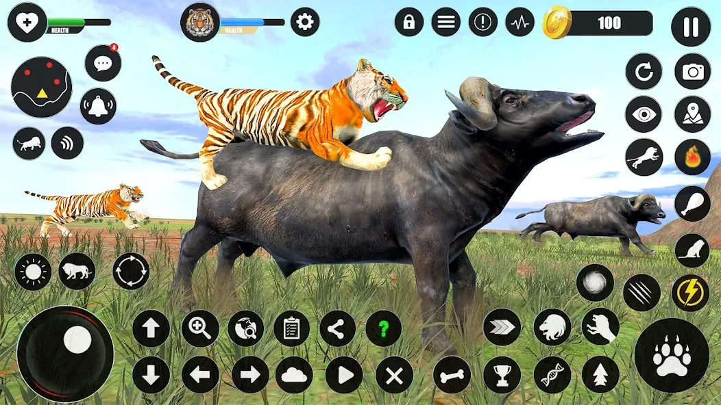 Tiger Simulator Animal Games (Тигровый симулятор  игры с животными)  [МОД Mega Pack] Screenshot 4