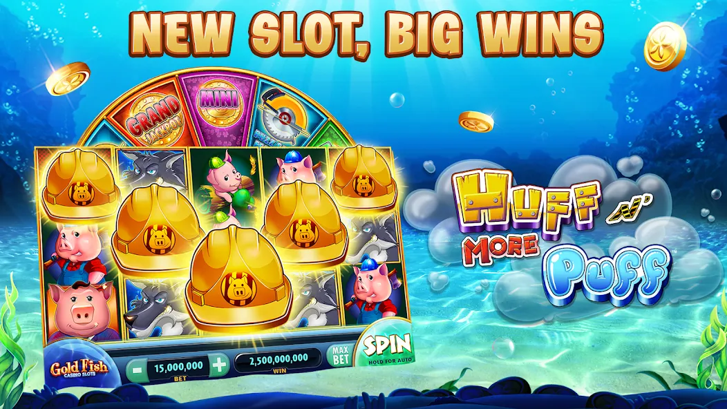 Gold Fish Casino Slot Games (Голдфиш)  [МОД Mega Pack] Screenshot 1