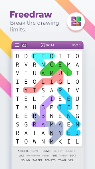 Word Search Colorful  [МОД Unlimited Money] Screenshot 5