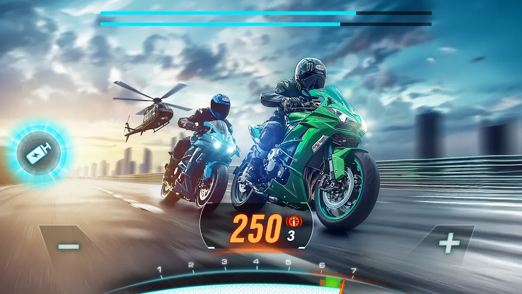 Motor Bike: Xtreme Races  [МОД Unlocked] Screenshot 1