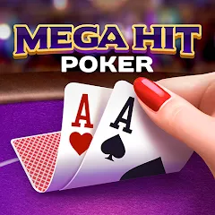 Взлом Mega Hit Poker: Texas Holdem (Мега Хит Покер)  [МОД Все открыто] - полная версия apk на Андроид