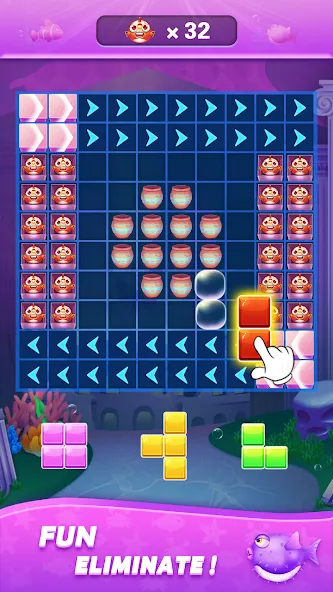 Block Ocean 1010 Puzzle Games (Блок Океан 1010 Головоломки)  [МОД Много денег] Screenshot 3