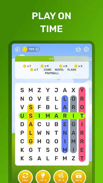 Word Search Puzzle Game  [МОД Бесконечные деньги] Screenshot 3