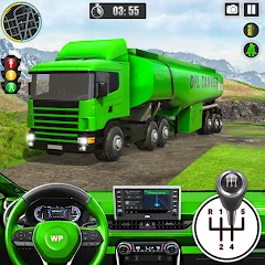 Скачать взломанную Offroad Oil Tanker Truck Games (Оффроуд Игры на машинецистерне для нефти)  [МОД Много монет] - полная версия apk на Андроид