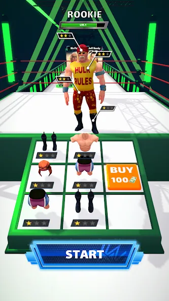 Wrestling Trivia Run (Рестлинг Тривия Ран)  [МОД Много монет] Screenshot 2