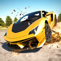 Взломанная Car Crash: 3D Mega Demolition (Кар краш)  [МОД Unlocked] - полная версия apk на Андроид