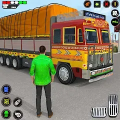 Взлом Indian Truck Drive Truck Games (Индийский грузовой симулятор)  [МОД Много денег] - последняя версия apk на Андроид