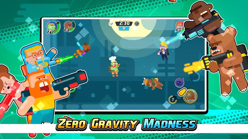 Gravity Brawl: Hero Shooter  [МОД Unlimited Money] Screenshot 1