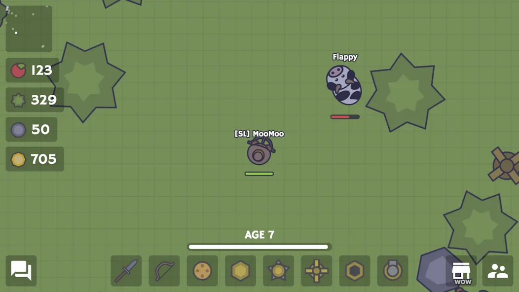 MooMoo.io (Official)  [МОД Бесконечные деньги] Screenshot 3