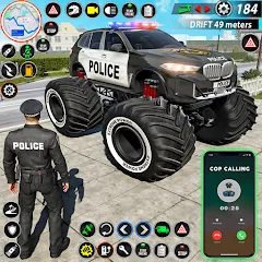 Взломанная Police Monster Truck Car Games  [МОД Бесконечные монеты] - стабильная версия apk на Андроид