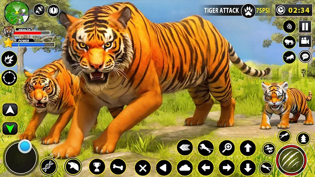 Tiger Simulator Lion games 3D (Тигровый Симулятор Игр Льва 3D)  [МОД Unlocked] Screenshot 1