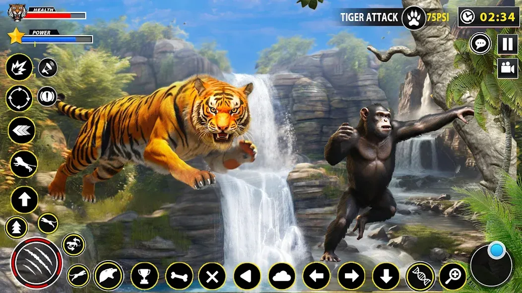 Tiger Simulator Lion games 3D (Тигровый Симулятор Игр Льва 3D)  [МОД Unlocked] Screenshot 2