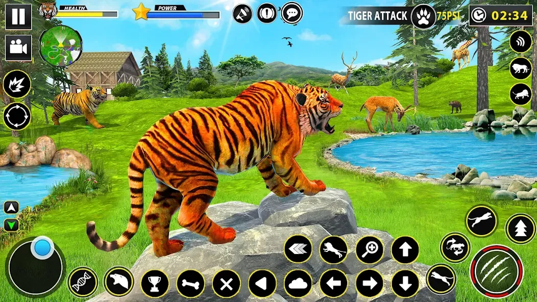 Tiger Simulator Lion games 3D (Тигровый Симулятор Игр Льва 3D)  [МОД Unlocked] Screenshot 4