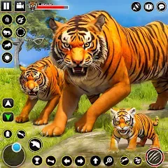 Скачать взлом Tiger Simulator Lion games 3D (Тигровый Симулятор Игр Льва 3D)  [МОД Unlocked] - последняя версия apk на Андроид