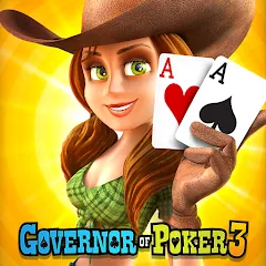 Скачать взломанную Governor of Poker 3 - Texas  [МОД Много монет] - последняя версия apk на Андроид