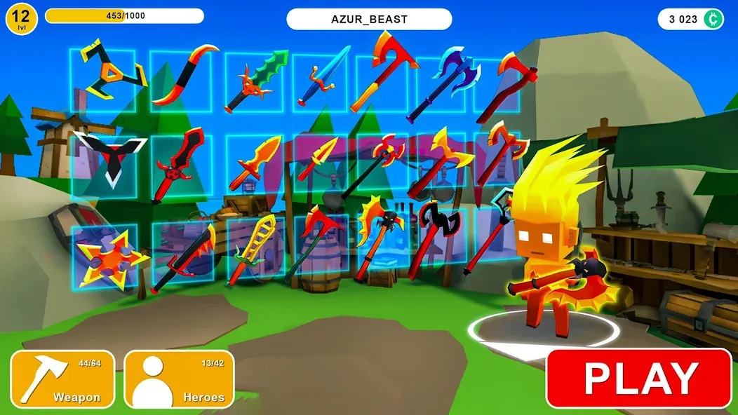 AXES.io  [МОД Бесконечные монеты] Screenshot 4