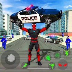 Скачать взлом Spider Miami Rope Hero Ninja  [МОД Mega Pack] - последняя версия apk на Андроид